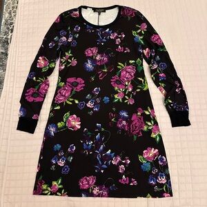 Juicy Couture Black and Purple Floral Top